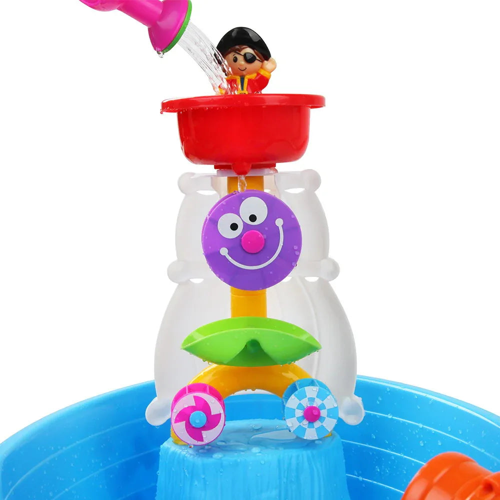 Keezi Kids Sandpit Pretend Play Set Sand Water Table Outdoor Beach Toy Children - Mekamart Australia