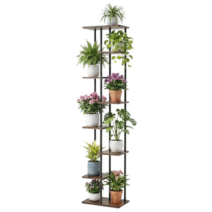 Artiss 8 Tiers Plant Stand Metal Flower Pots Shelf Indoor Outdoor Garden Home - Mekamart Australia