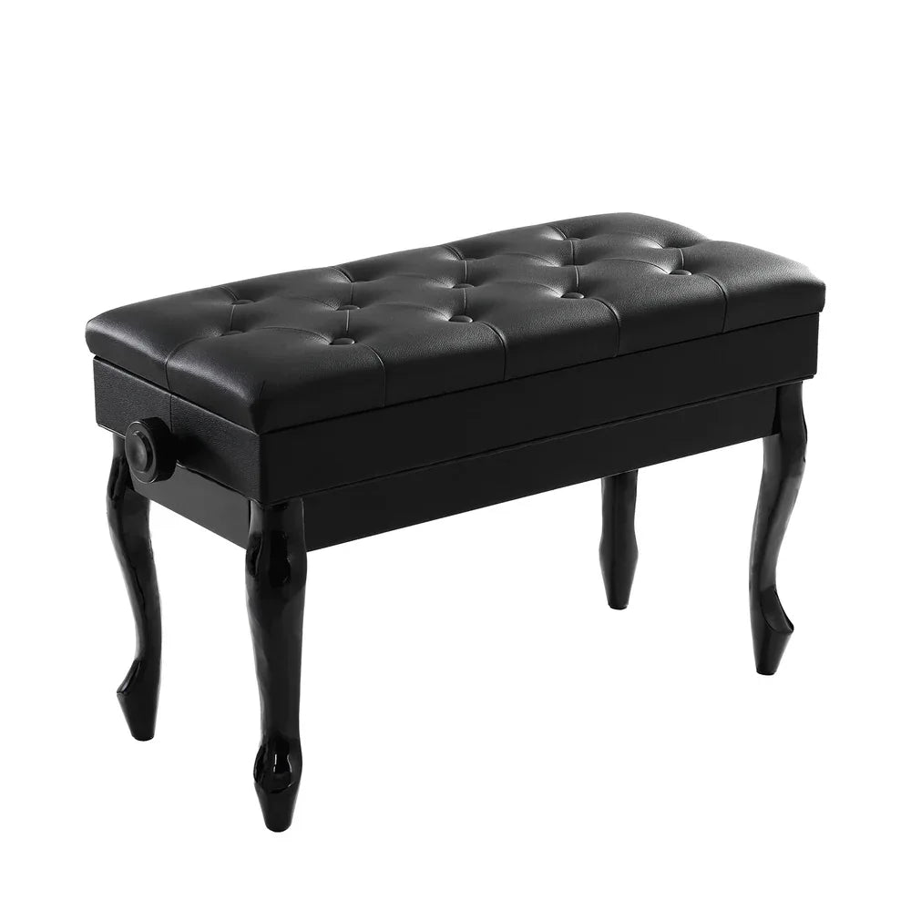 Alpha Piano Bench Stool Adjustable Height Keyboard Seat - Mekamart Australia