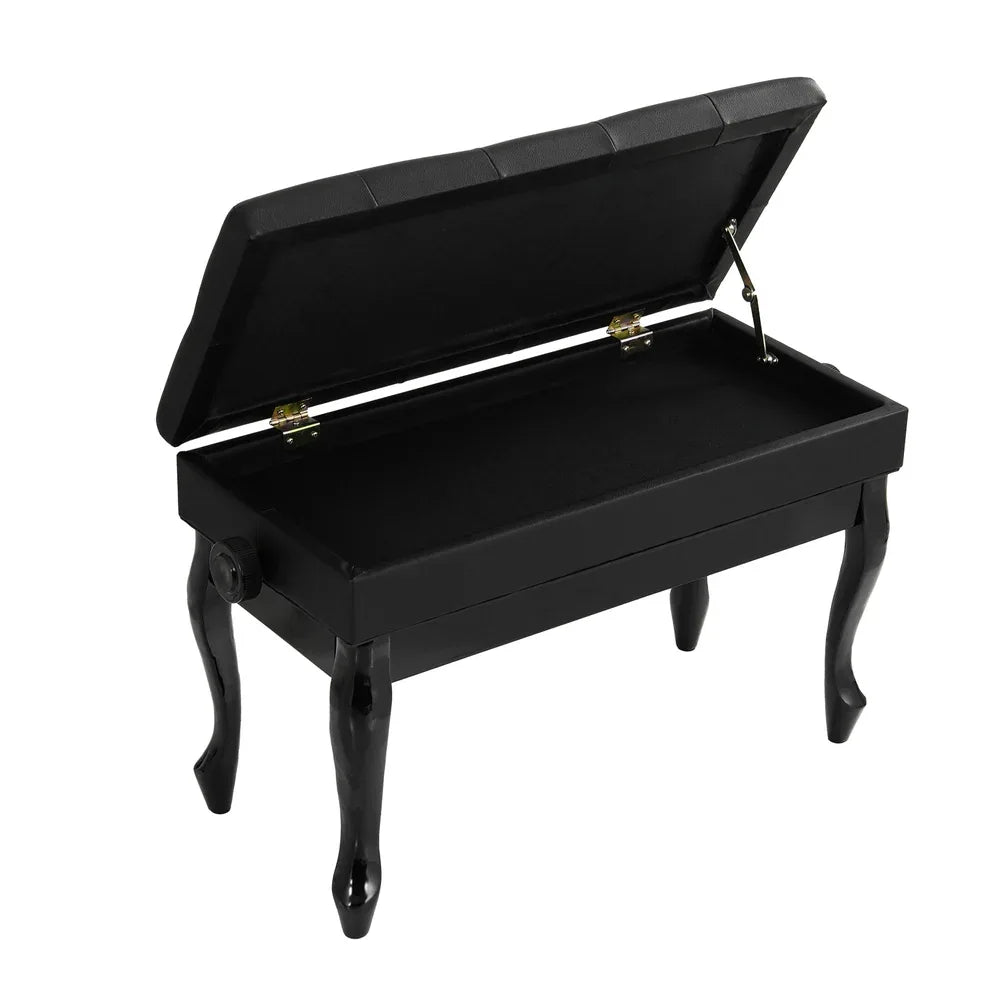 Alpha Piano Bench Stool Adjustable Height Keyboard Seat - Mekamart Australia