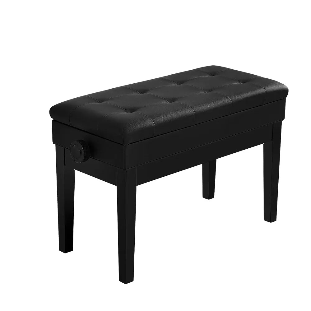 Alpha Piano Bench Stool Adjustable Height Keyboard Seat - Mekamart Australia