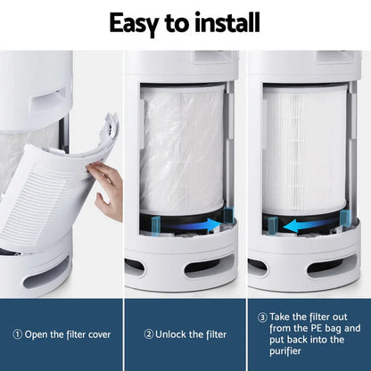 Devanti Air Purifier 4 Layers HEPA Replacement Filter - Mekamart Australia
