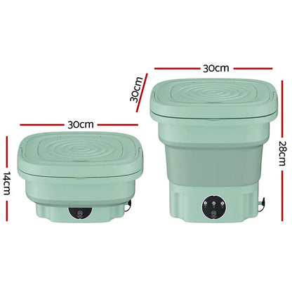 Devanti Portable Washing Machine 8L Green - Mekamart Australia