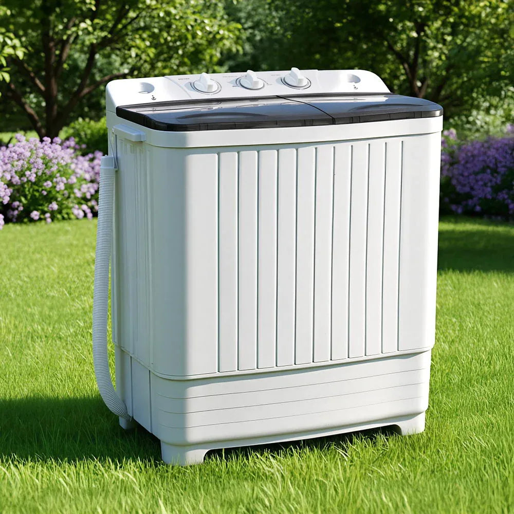 Devanti Portable Washing Machine Twin Tub 4.5KG - Mekamart Australia
