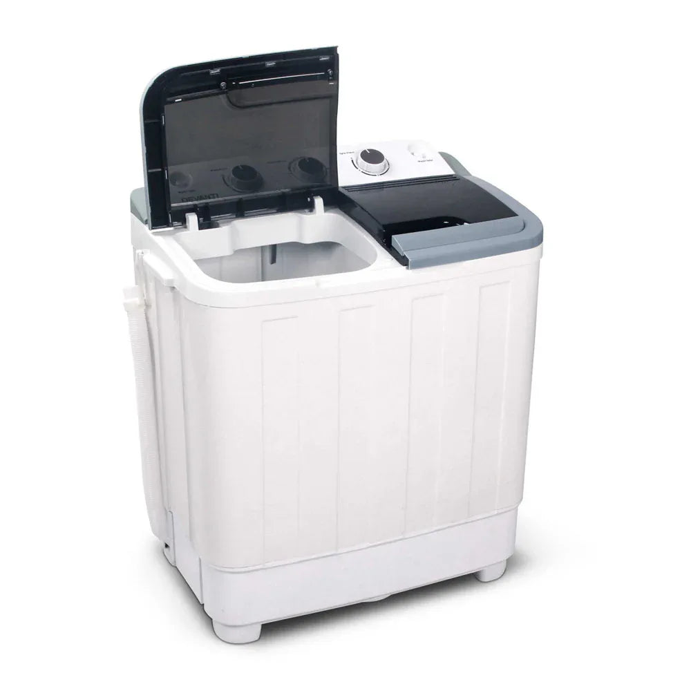 Devanti Portable Washing Machine Twin Tub 4.6KG White - Mekamart Australia