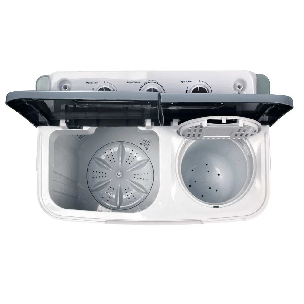 Devanti Portable Washing Machine Twin Tub 4.6KG White - Mekamart Australia