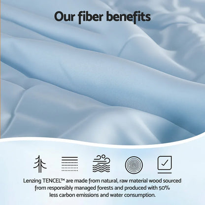 Giselle Tencel Quilt 200GSM Summer Quilts Comforter Doona Light Weight Soft Throw Blanket Double - Mekamart Australia