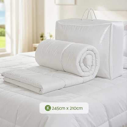 Giselle Bedding 200GSM Bamboo Quilt Summer Quilts All Season Doona Duvet Lightweight King - Mekamart Australia