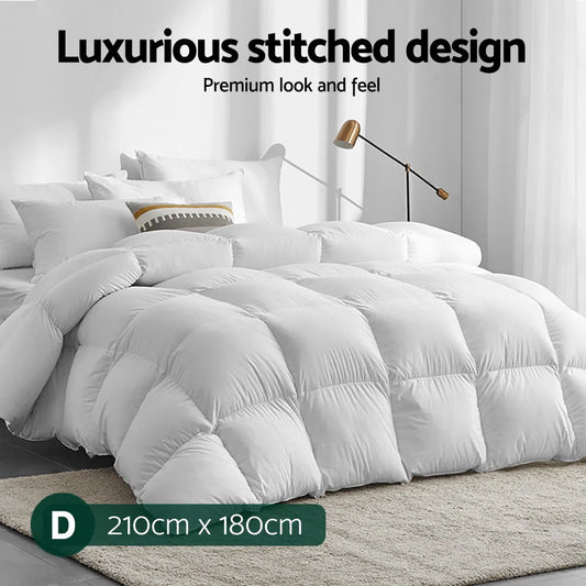 Giselle Bedding 700GSM Duck Down Feather Quilt Duvet Doona Winter Blanket Double - Mekamart Australia