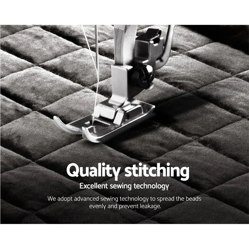 Giselle Bedding Faux Mink Quilt Charcoal Queen - Mekamart Australia