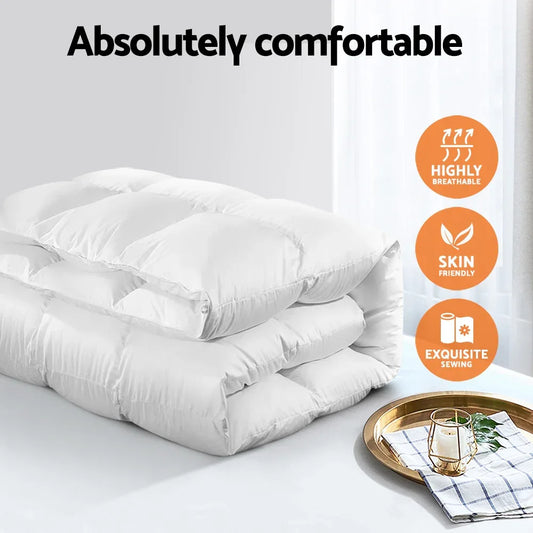 Giselle Bedding 700GSM Goose Down Feather Quilt Super King - Mekamart Australia