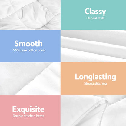 Giselle Bedding 800GSM Goose Down Feather Quilt Winter Blanket Duvet Comforter Single - Mekamart Australia