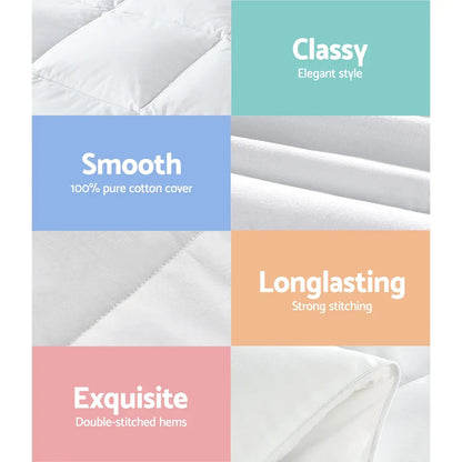 Giselle Bedding 800GSM Goose Down Feather Quilt Super King - Mekamart Australia
