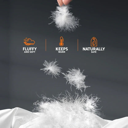 Giselle Bedding 500GSM Goose Down Feather Quilt Queen - Mekamart Australia