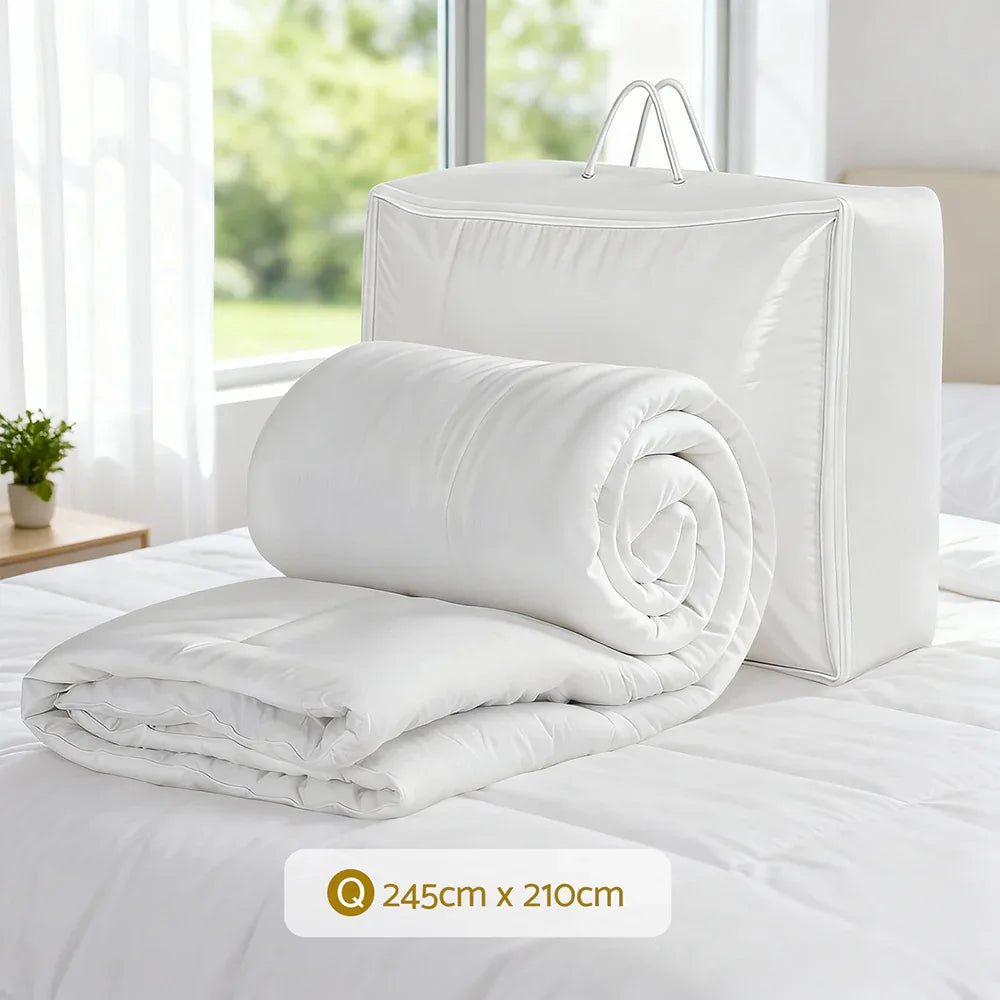 Giselle Bedding King Size 400GSM Microfiber Quilt All Season Duvet Quilts Comforter Winter Summer - Mekamart Australia