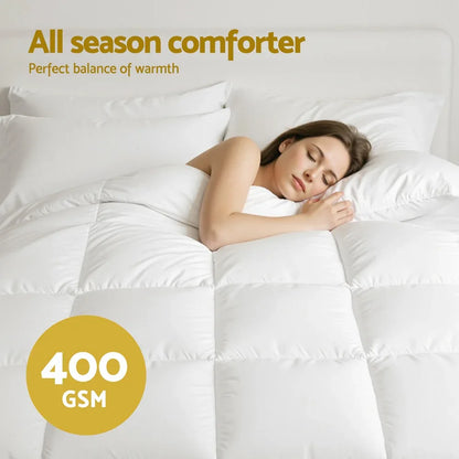 Giselle Bedding King Size 400GSM Microfiber Quilt All Season Duvet Quilts Comforter Winter Summer - Mekamart Australia