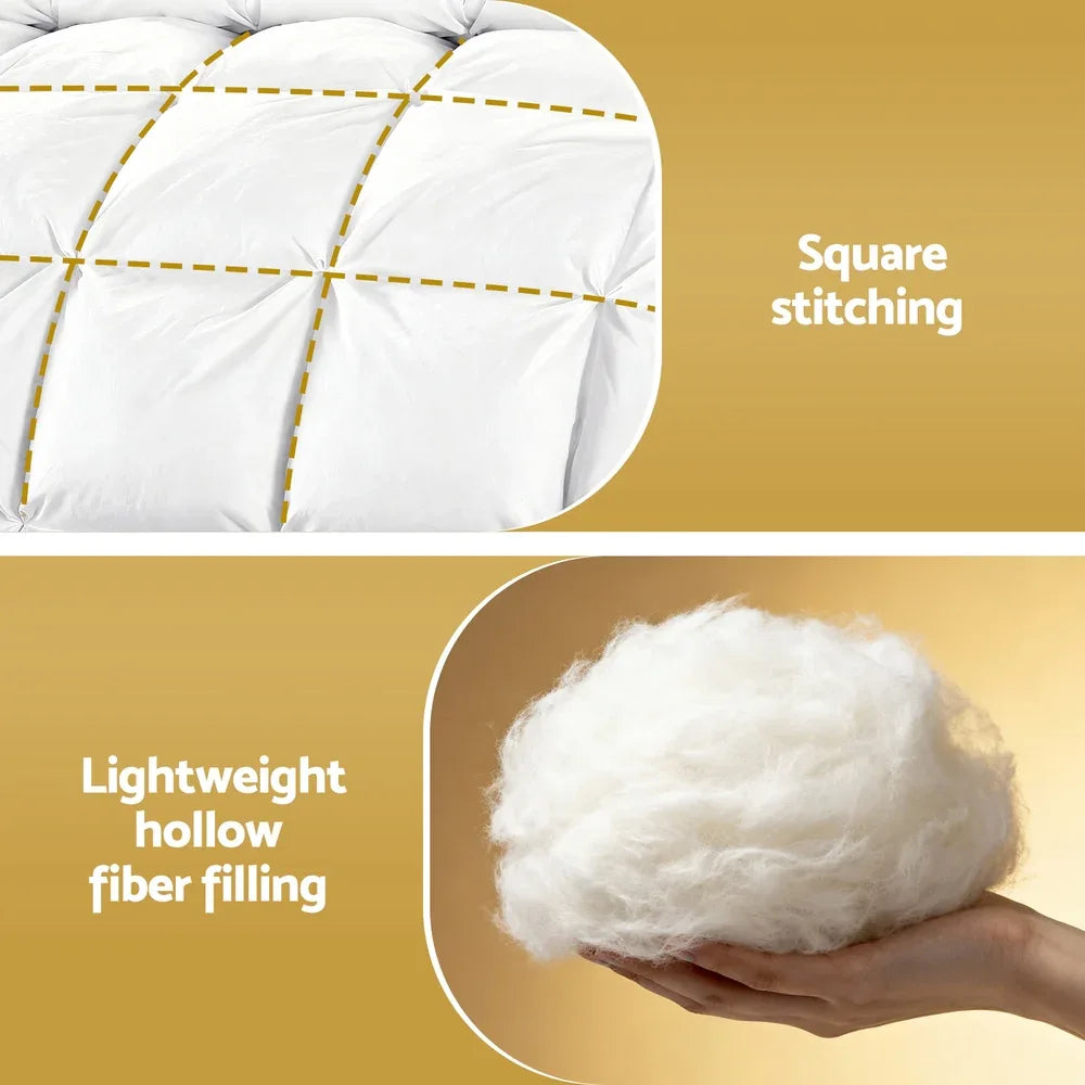 Giselle Bedding Queen Size 400GSM Microfiber Quilt All Season Duvet Quilts Comforter Winter Summer - Mekamart Australia