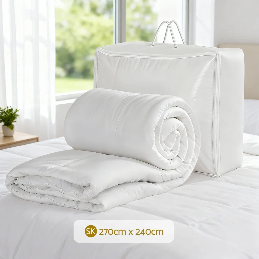 Giselle Bedding Super King Size 400GSM Microfiber Quilt All Season Duvet Quilts Comforter Winter Summer - Mekamart Australia