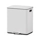Cefito Pedal Bins Rubbish Bin Dual Compartment Waste Recycle Dustbins 40L White - Mekamart Australia