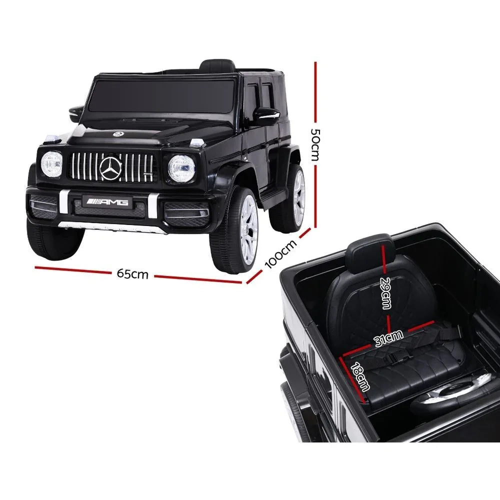 Kids Electric Ride On Car Mercedes-Benz Licensed AMG G63 Toy Cars 12V Black - Mekamart Australia