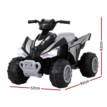 Rigo Kids Ride On Car ATV Quad Motorbike Electric Outdoor Toys 12V Black - Mekamart Australia