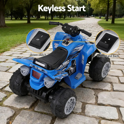 Rigo Kids Ride On Car ATV Quad Motorbike Electric Outdoor Toys 12V Blue - Mekamart Australia