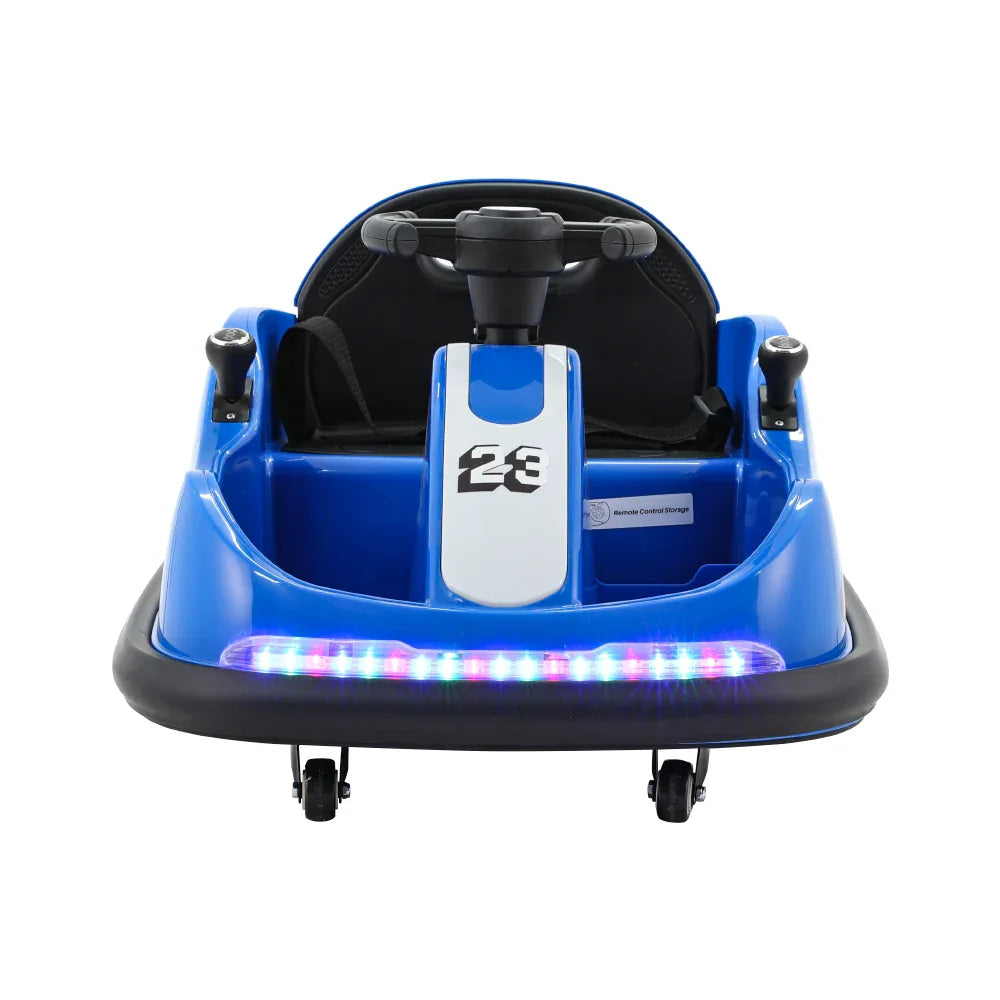 Rigo Kids Ride On Car Bumper Kart 6V Electric Toys Cars Remote Control Blue - Mekamart Australia