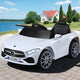 Kids Electric Ride On Car Licensed Outdoor Toys Cars Music Remote White - Mekamart Australia