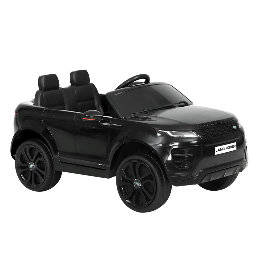 Kids Electric Ride On Car Land Rover Licensed Toy Cars Remote 12V Battery Black - Mekamart Australia