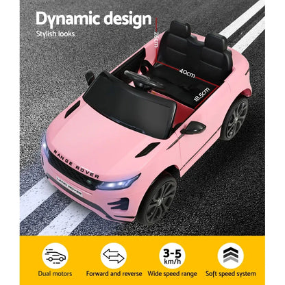 Kids Electric Ride On Car Land Rover Licensed Toy Cars Remote 12V Battery Pink - Mekamart Australia