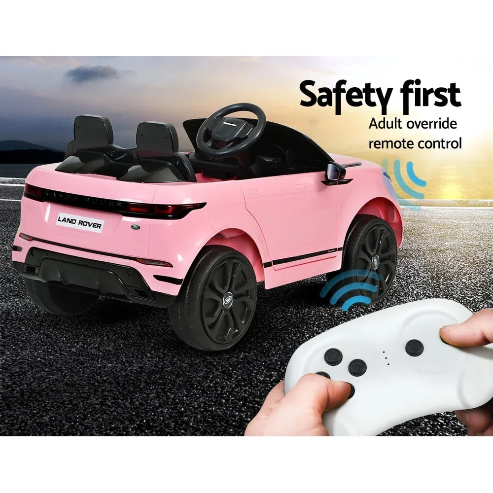 Kids Electric Ride On Car Land Rover Licensed Toy Cars Remote 12V Battery Pink - Mekamart Australia