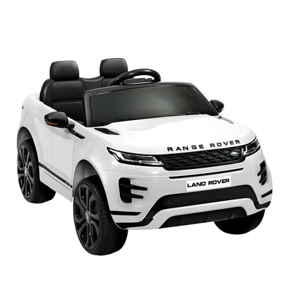 Kids Electric Ride On Car Land Rover Licensed Toy Cars Remote 12V Battery White - Mekamart Australia