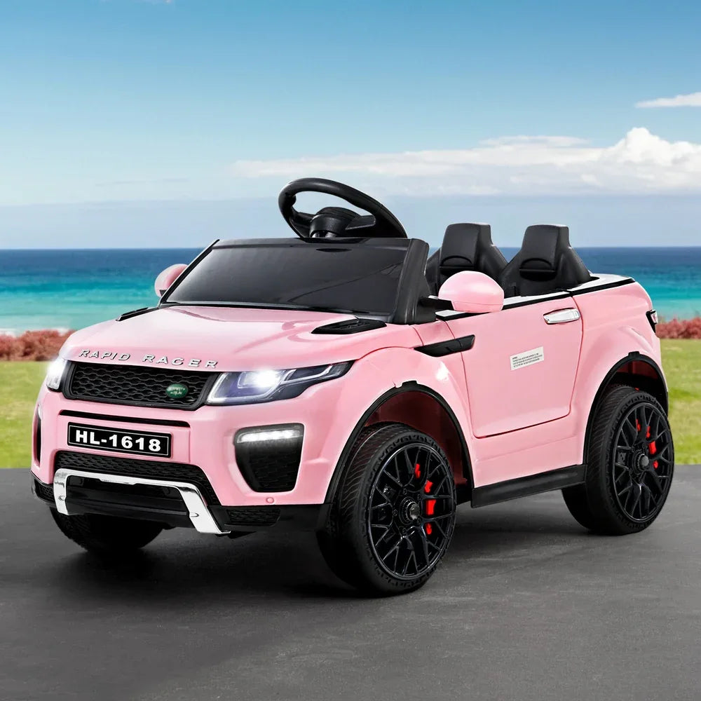 Rigo Kids Electric Ride On Car Range Rover-inspired Toy Cars Remote 12V Pink - Mekamart Australia