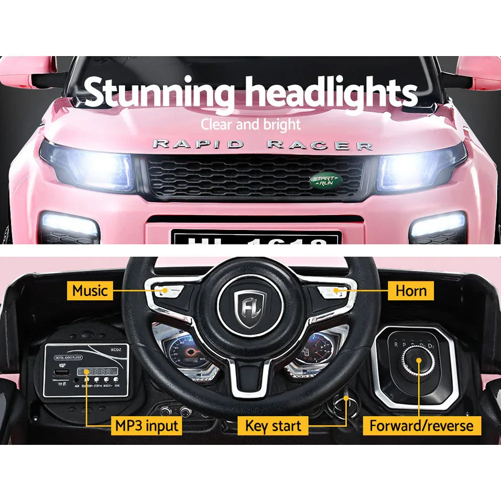 Rigo Kids Electric Ride On Car Range Rover-inspired Toy Cars Remote 12V Pink - Mekamart Australia