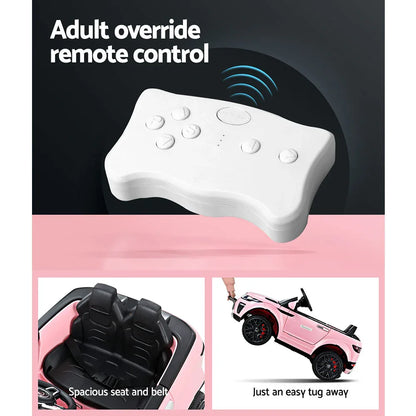 Rigo Kids Electric Ride On Car Range Rover-inspired Toy Cars Remote 12V Pink - Mekamart Australia