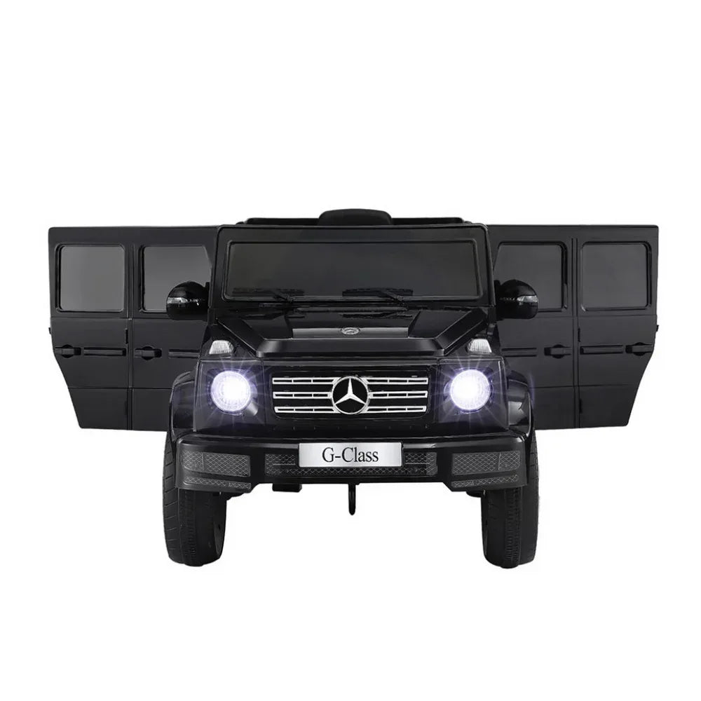 Kids Ride On Car Licensed Mercedes-Benz G500 Electric Toys Horn Remote 12V Black - Mekamart Australia