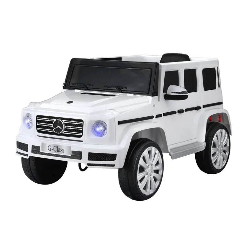 Kids Ride On Car Licensed G500 Electric Toys Horn Remote 12V White - Mekamart Australia