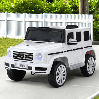 Kids Ride On Car Licensed G500 Electric Toys Horn Remote 12V White - Mekamart Australia