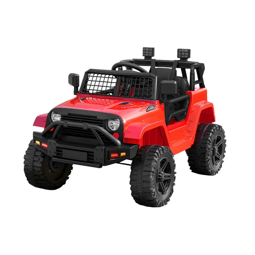 Rigo Kids Electric Ride On Car Jeep Toy Cars Remote 12V Red - Mekamart Australia