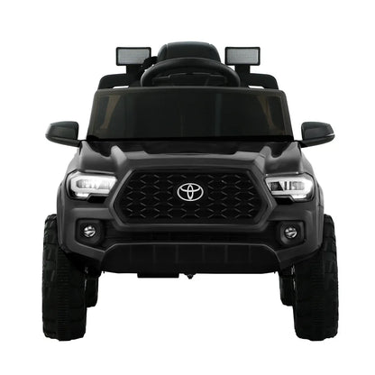 Kids Electric Ride On Car Toyota Tacoma Off Road Jeep Toy Cars Remote 12V Black - Mekamart Australia