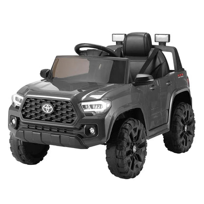 Kids Electric Ride On Car Toyota Tacoma Off Road Jeep Toy Cars Remote 12V Grey - Mekamart Australia