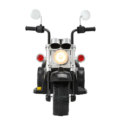 Rigo Kids Ride On Car Motorcycle Motorbike Electric Toys Horn Music 6V Black - Mekamart Australia