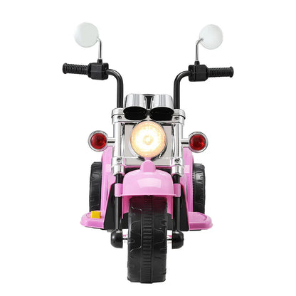 Rigo Kids Ride On Car Motorcycle Motorbike Electric Toys Horn Music 6V Pink - Mekamart Australia