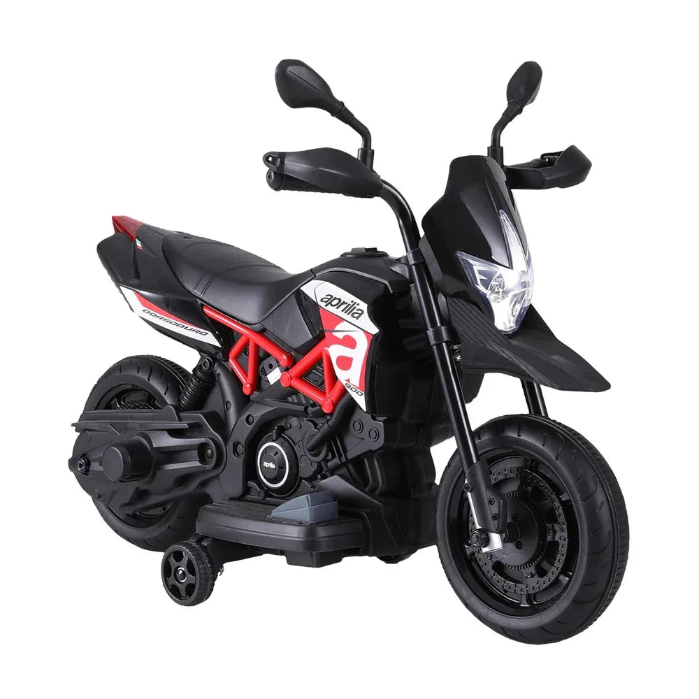 Kids Electric Ride On Car Motorcycle Motorbike Aprilia Licensed Dorsoduro 900 - Mekamart Australia