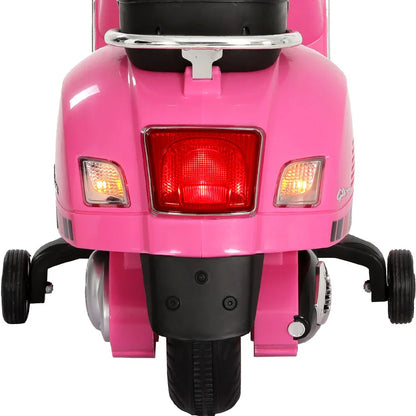 Kids Electric Ride On Car Motorcycle Motorbike Vespa Licensed GTS Pink - Mekamart Australia