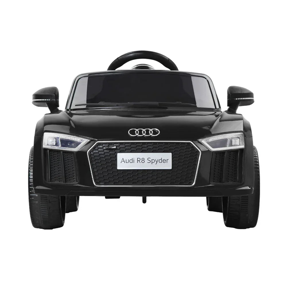 Kids Ride On Car Audi R8 Licensed Sports Electric Toy Cars Black - Mekamart Australia