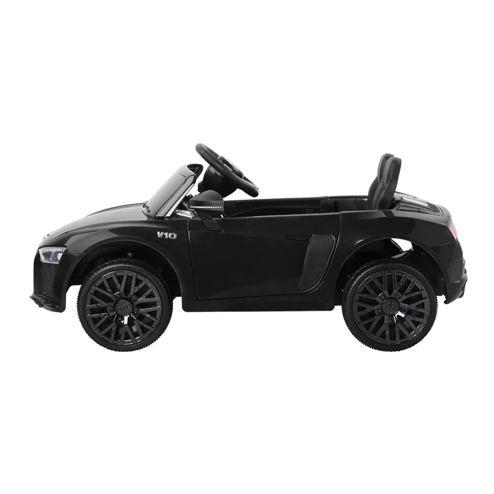 Kids Ride On Car Audi R8 Licensed Sports Electric Toy Cars Black - Mekamart Australia