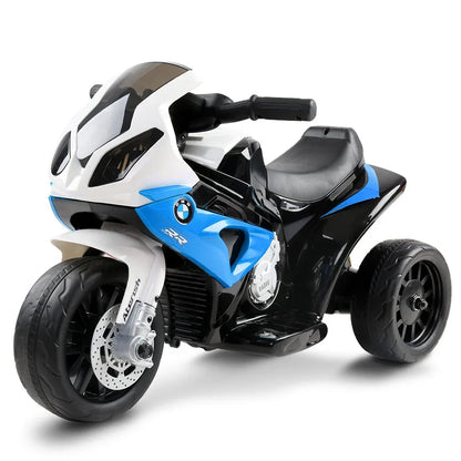 Kids Electric Ride On Car Police Motorcycle Motorbike BMW Licensed S1000RR Blue - Mekamart Australia
