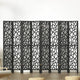 Artiss 8 Panel Room Divider Screen 325x170cm Clover Black - Mekamart Australia