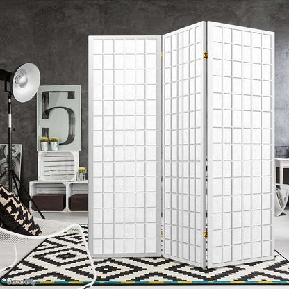 Artiss 3 Panel Room Divider Screen 131x179cm White - Mekamart Australia
